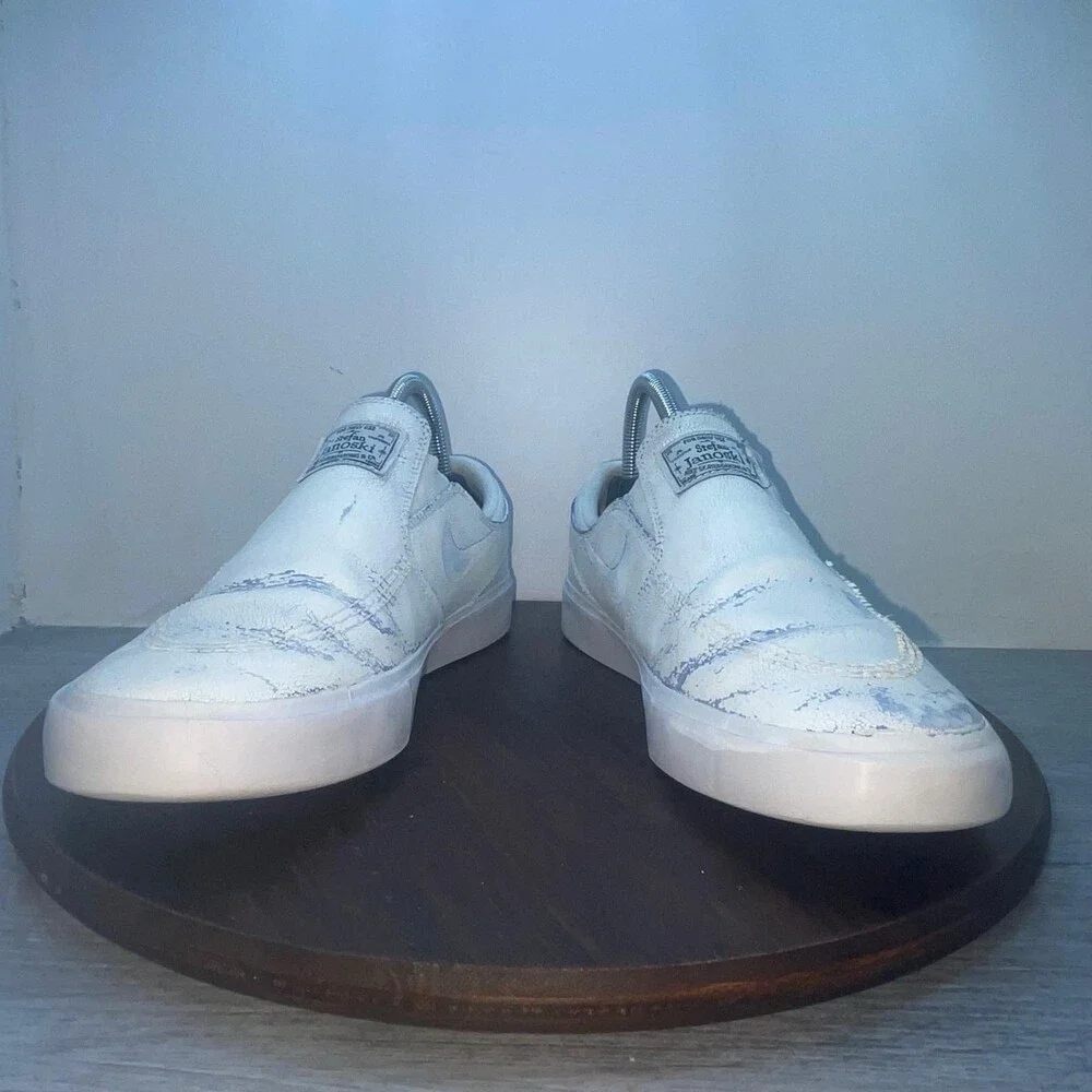 Nike SB Zoom Stefan Janoski RM Slip On Mens Shoes Size 8 White Sneakers Skate